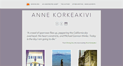 Desktop Screenshot of annekorkeakivi.com